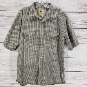 Rafter C Rach Wear Men's Pearl Snap Cotton Short Sleeve Western Shirt Size XL